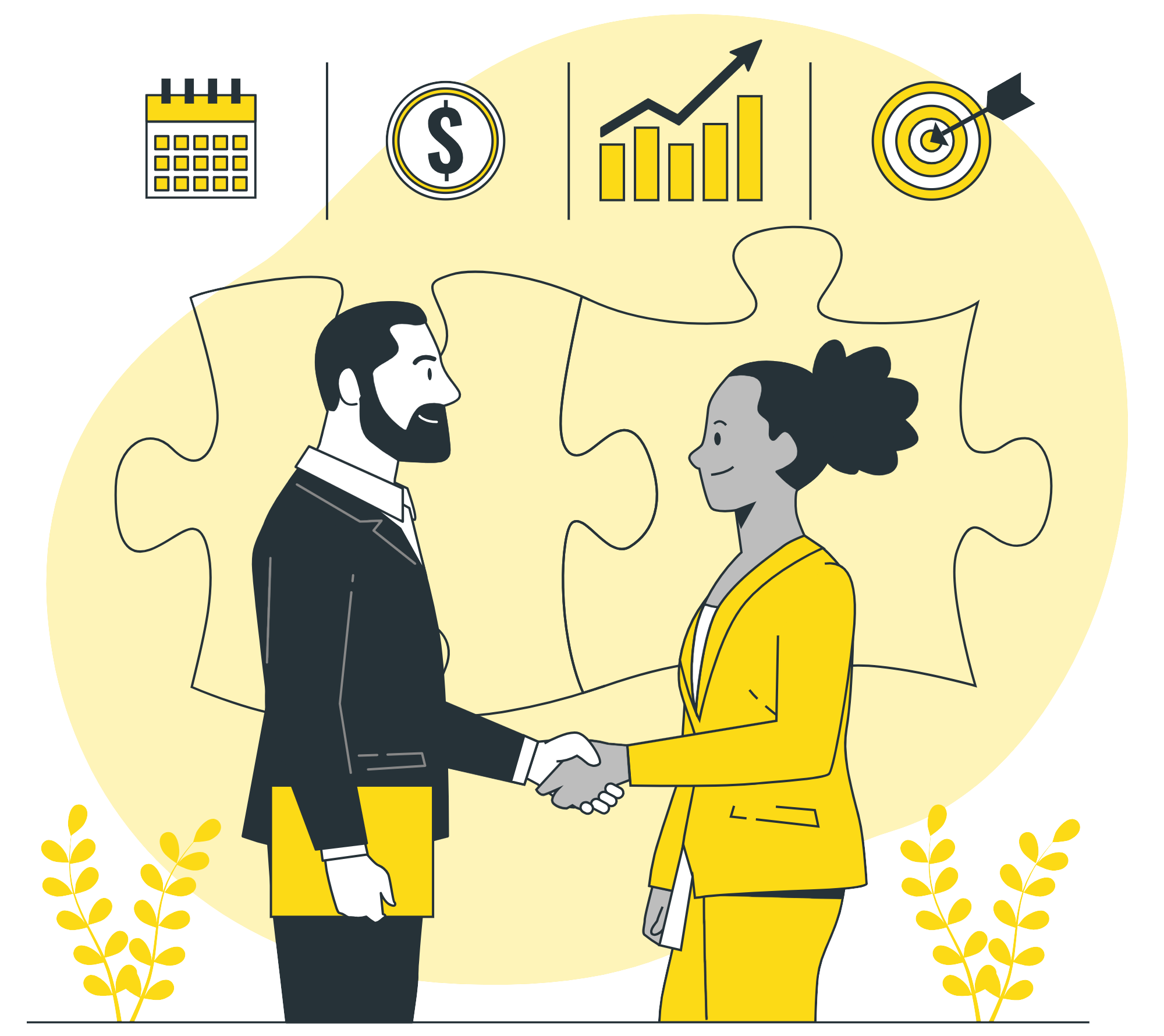 Illustration accord d'acquisition d'entreprise
